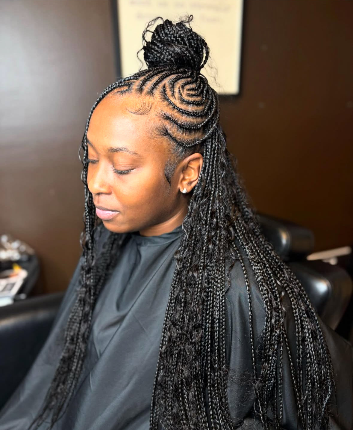 Boho Mohawk/Lemonade Braids/ Half Layer + Knotless
