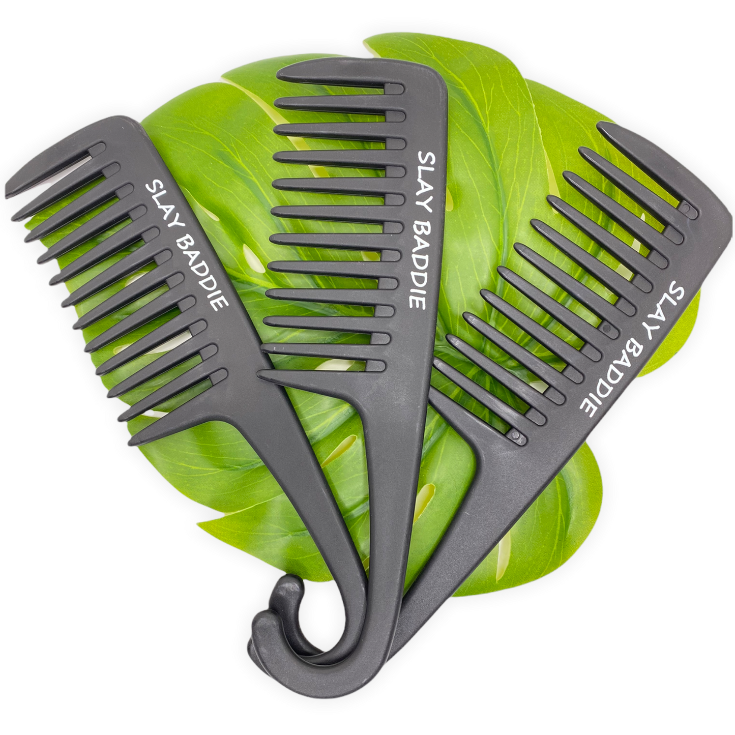 Black Slay Baddie Wide Tooth Comb