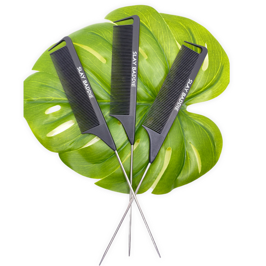 Black Slay Baddie Rat Tail Comb