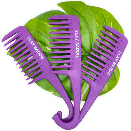 Purple Slay Baddie Wide Tooth Comb
